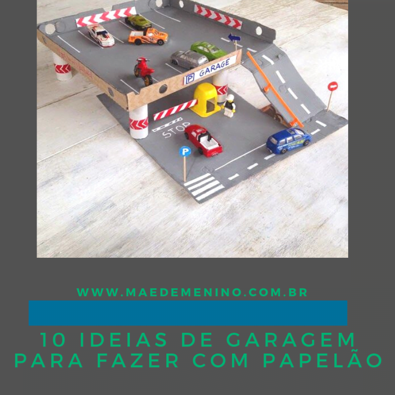 10 ideias de garagem de carrinho para fazer com papelão