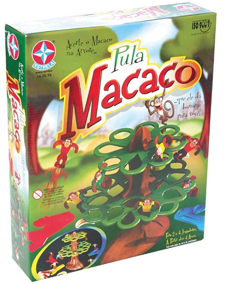 Macacos Divertidos - Jogo de Tabuleiro, Jogos criança +5 anos