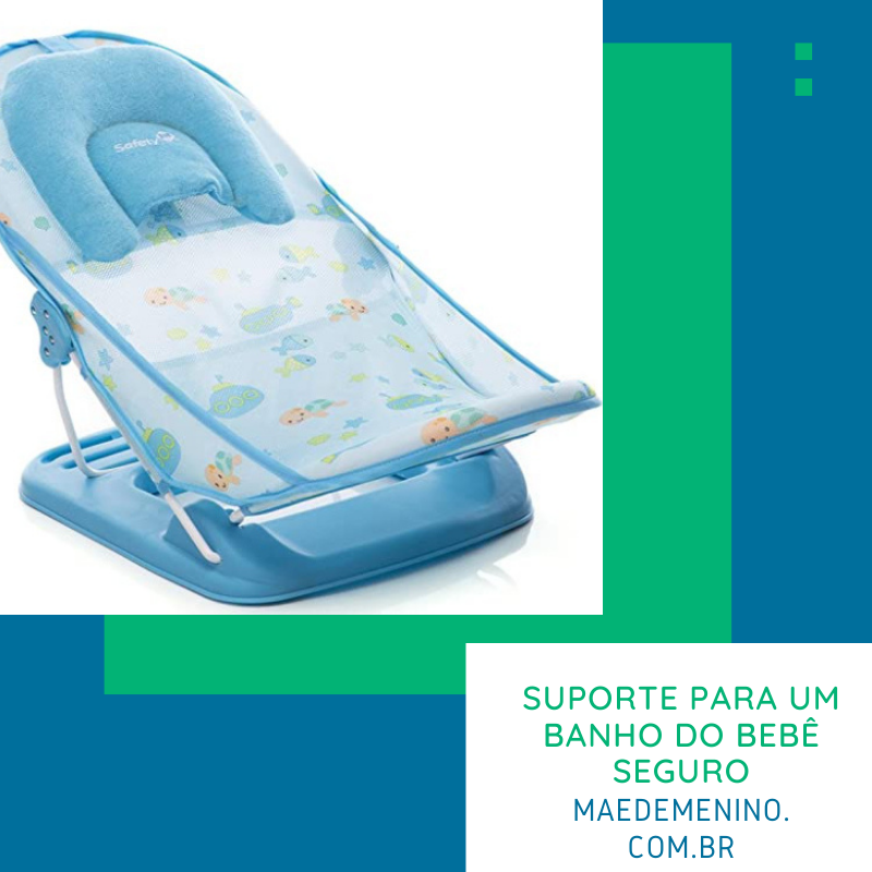 suporte para um banho do bebê seguro