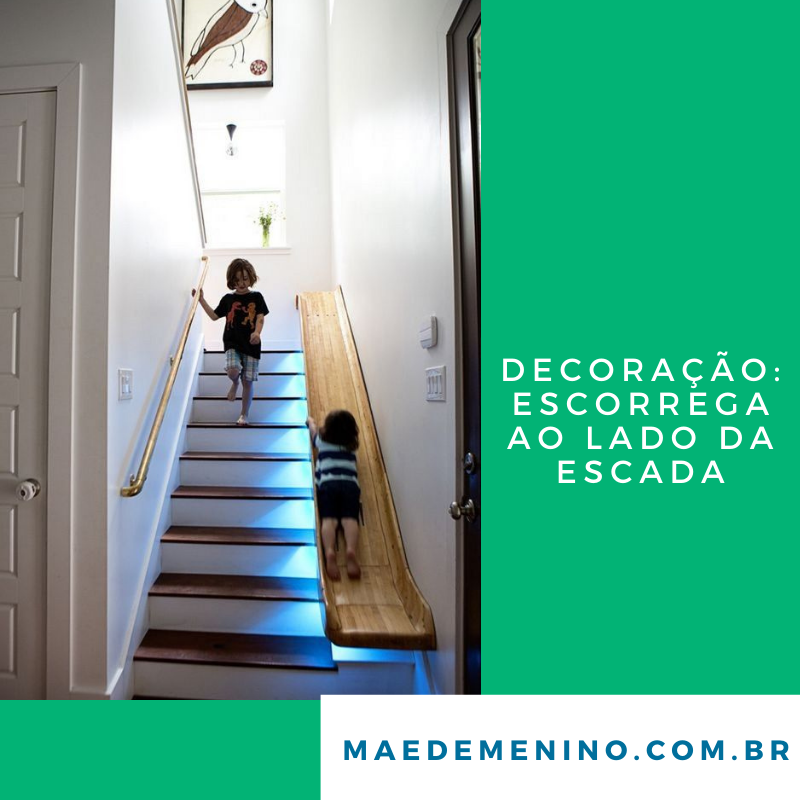 escorrega ao lado da escada