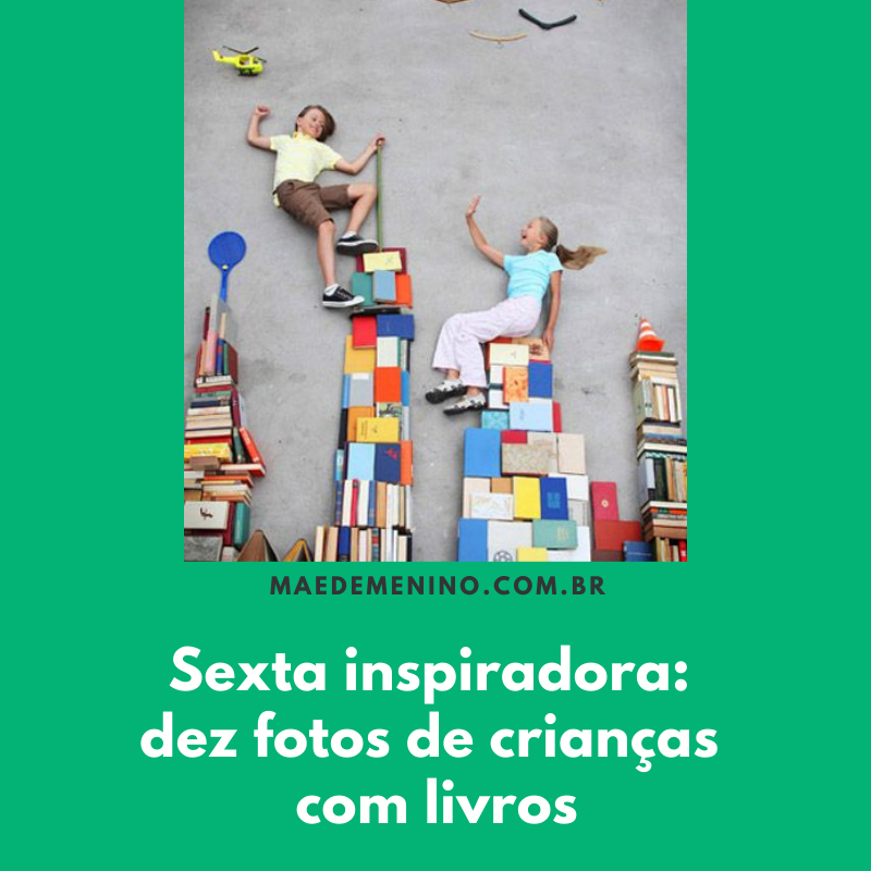 fotos de crianças com livros