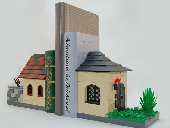 porta livros com lego