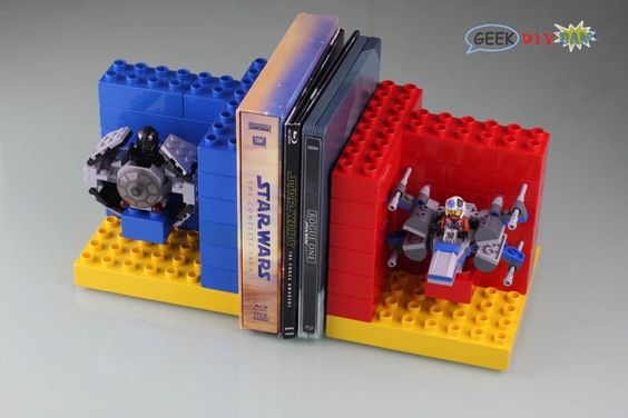 porta livros com lego