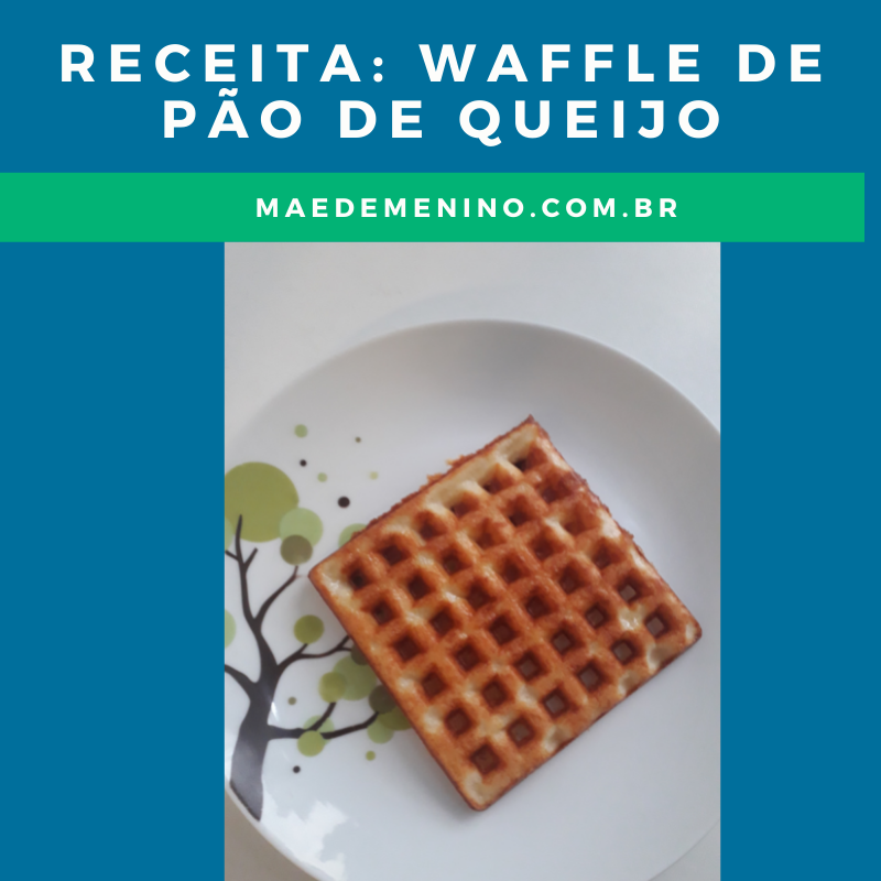 Receita waffle de pão de queijo