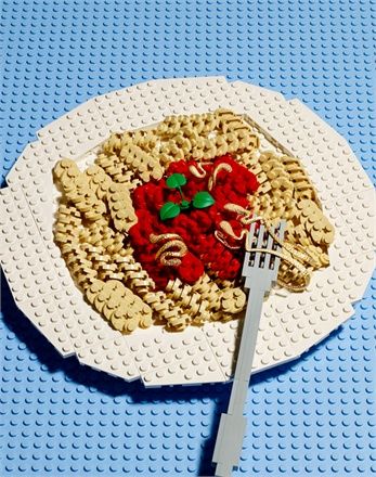 macarrão de lego