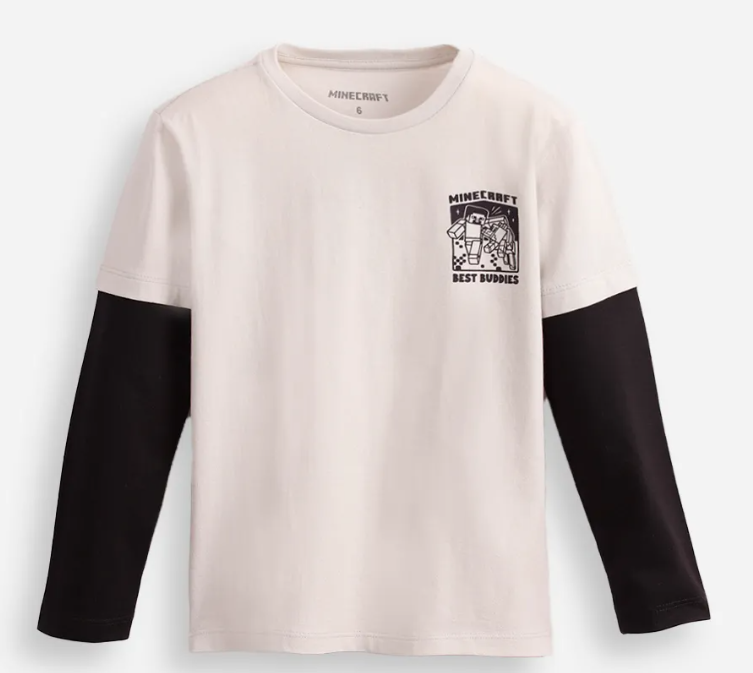 Camiseta manga comprida Minecraft